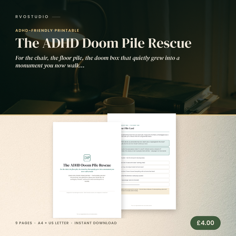 The ADHD Doom Pile Rescue — ADHD printable cover