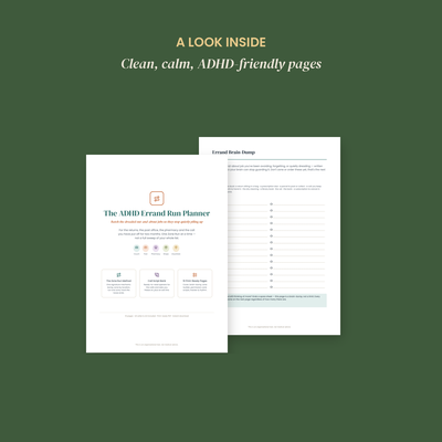 The ADHD Errand Run Planner preview 3