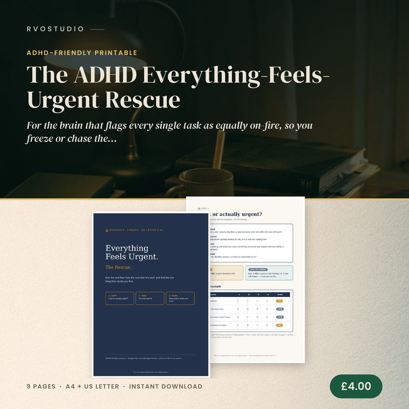 The ADHD Everything-Feels-Urgent Rescue — ADHD printable cover