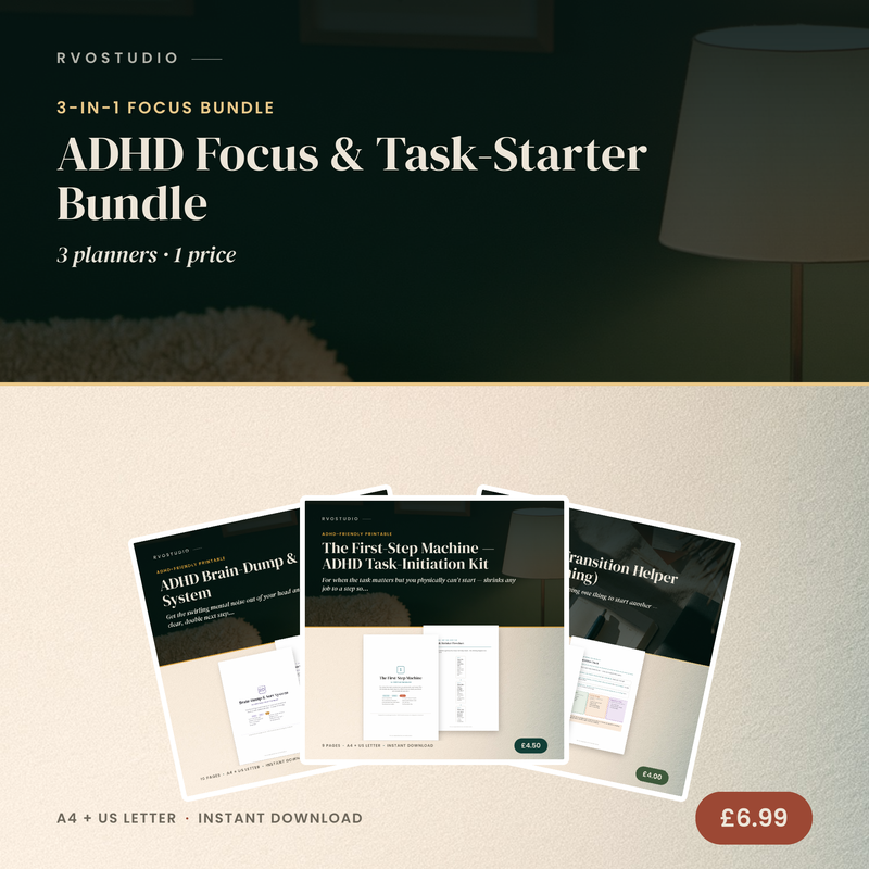 ADHD Focus & Task-Starter Bundle (3-in-1) — ADHD printable cover