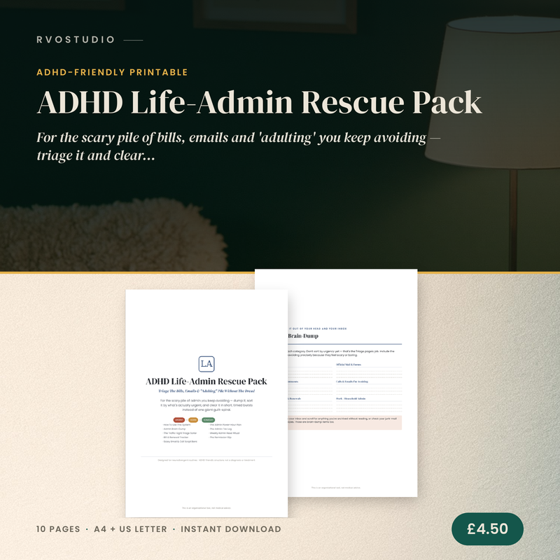 ADHD Life-Admin Rescue Pack — ADHD printable cover