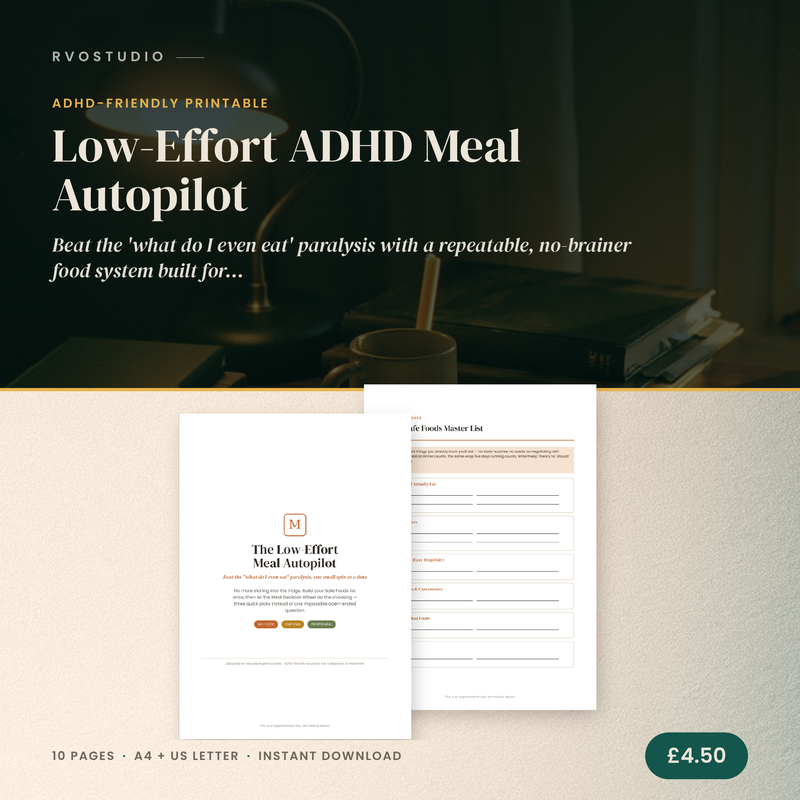Low-Effort ADHD Meal Autopilot — ADHD printable cover