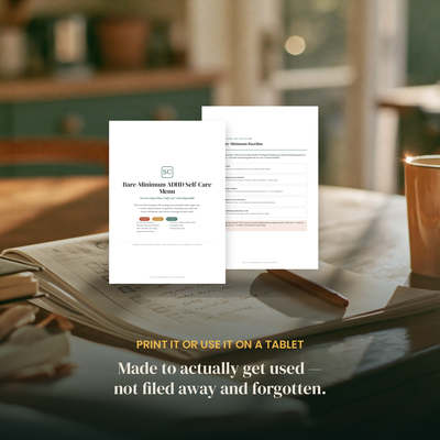 Bare-Minimum ADHD Self-Care Menu preview 6