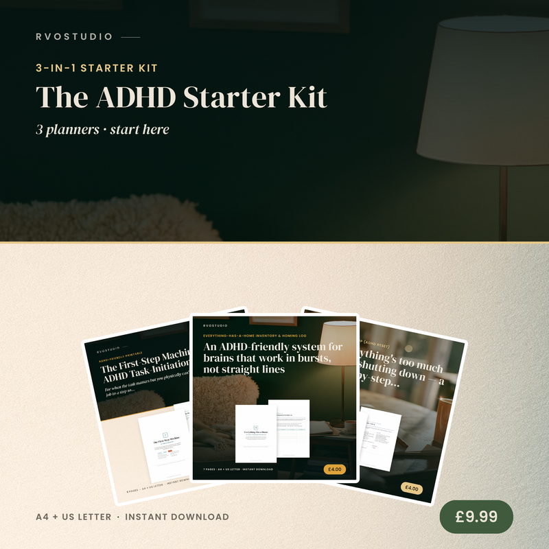 The ADHD Starter Kit (3-in-1) — ADHD printable cover
