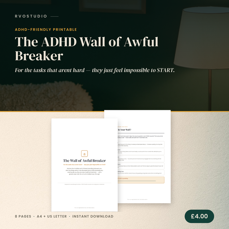 The ADHD Wall of Awful Breaker — ADHD printable cover